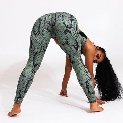 2 Piece Sexy Snake Print Yoga Set Women Workout Gym Bras Sport Fitness Leggings Ropa Deportivas Mujer Running Ladies Suit-4