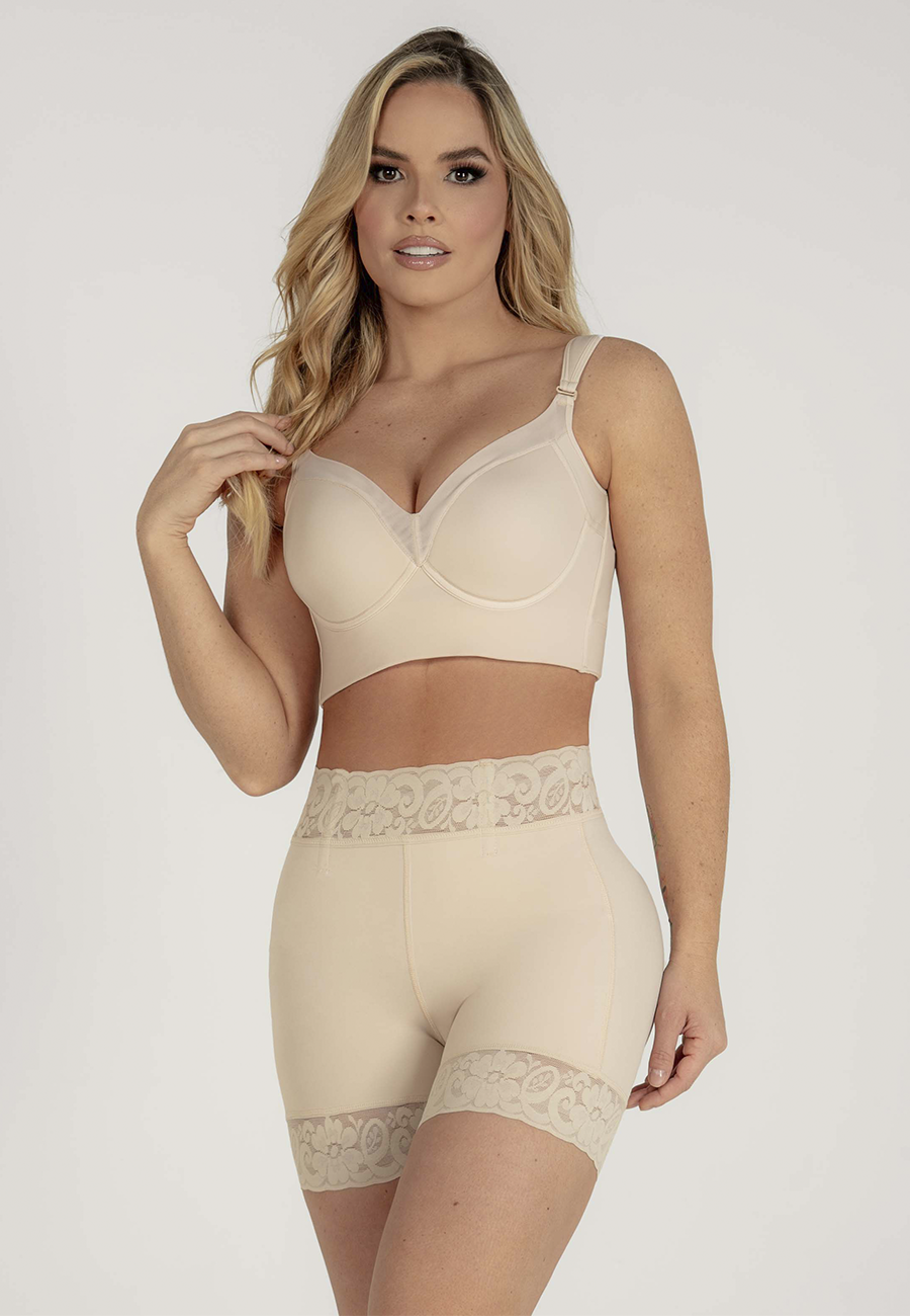 Trendy Control Shorts with BBL Effect - 201241