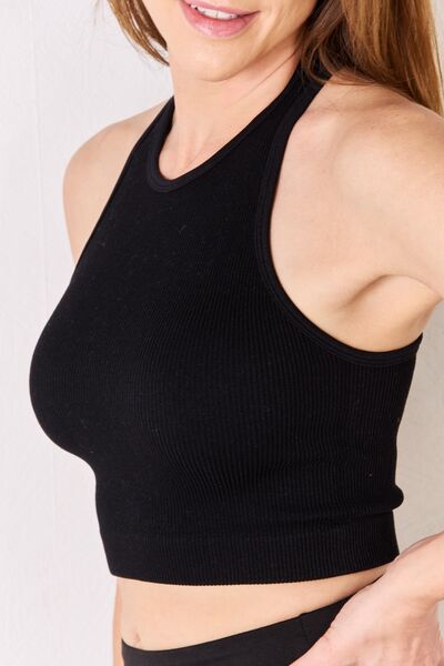 Zenana Full Size Ribbed Racerback Tank-3
