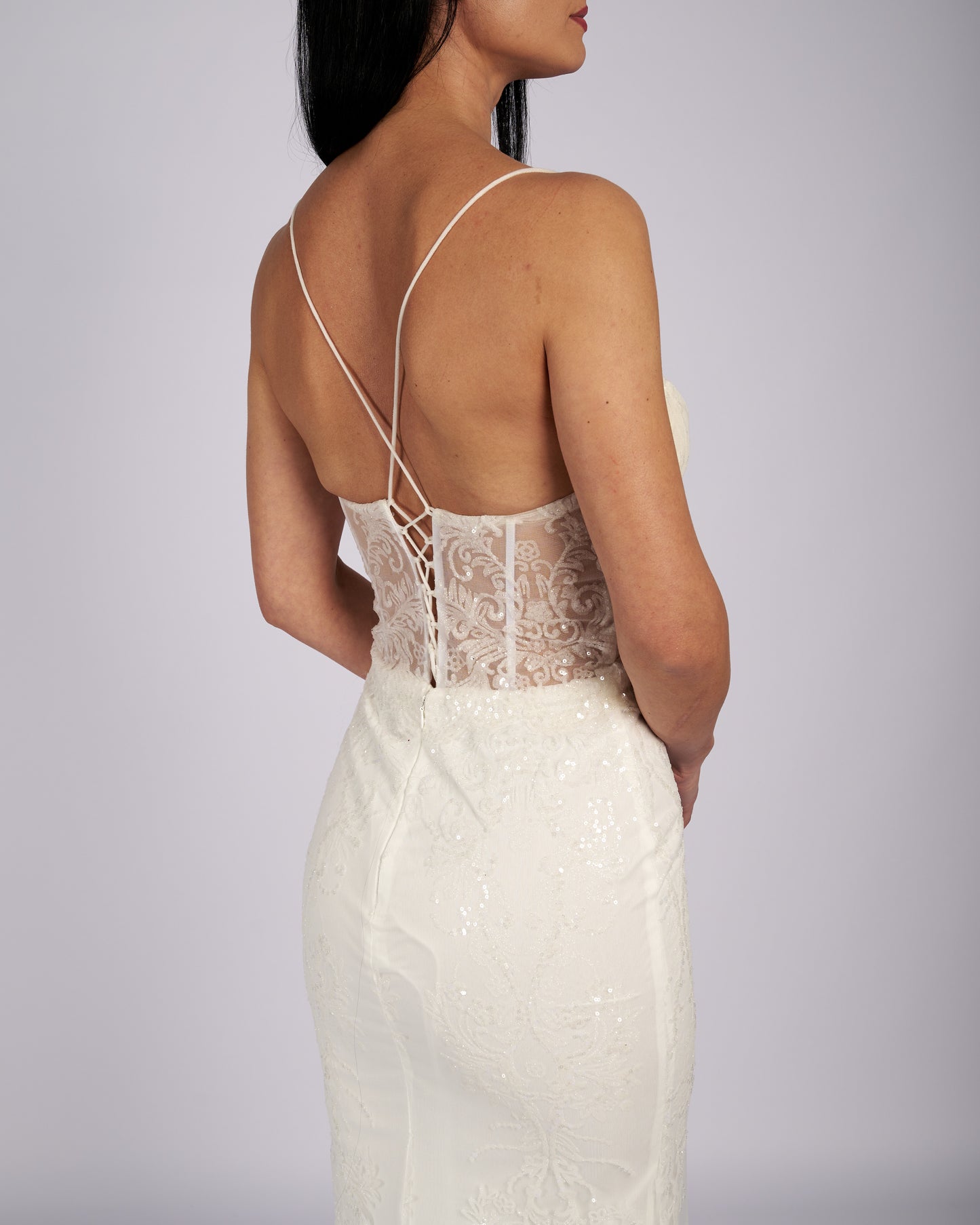 Chelsea Mermaid Spaghetti Straps Bridal Dress Chelsea Mermaid Spaghetti Straps Bridal Dresses-2