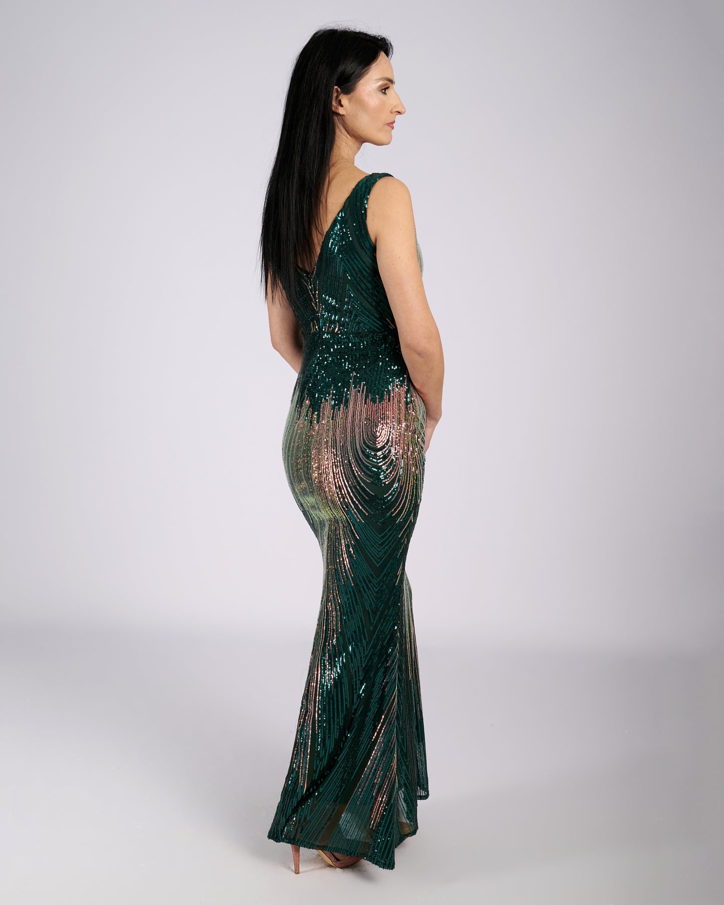 Celine Ombre Sequin Maxi Dress evening dresses-2