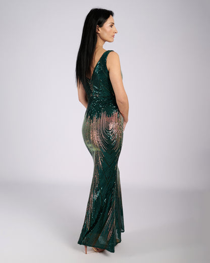 Celine Ombre Sequin Maxi Dress evening dresses-2