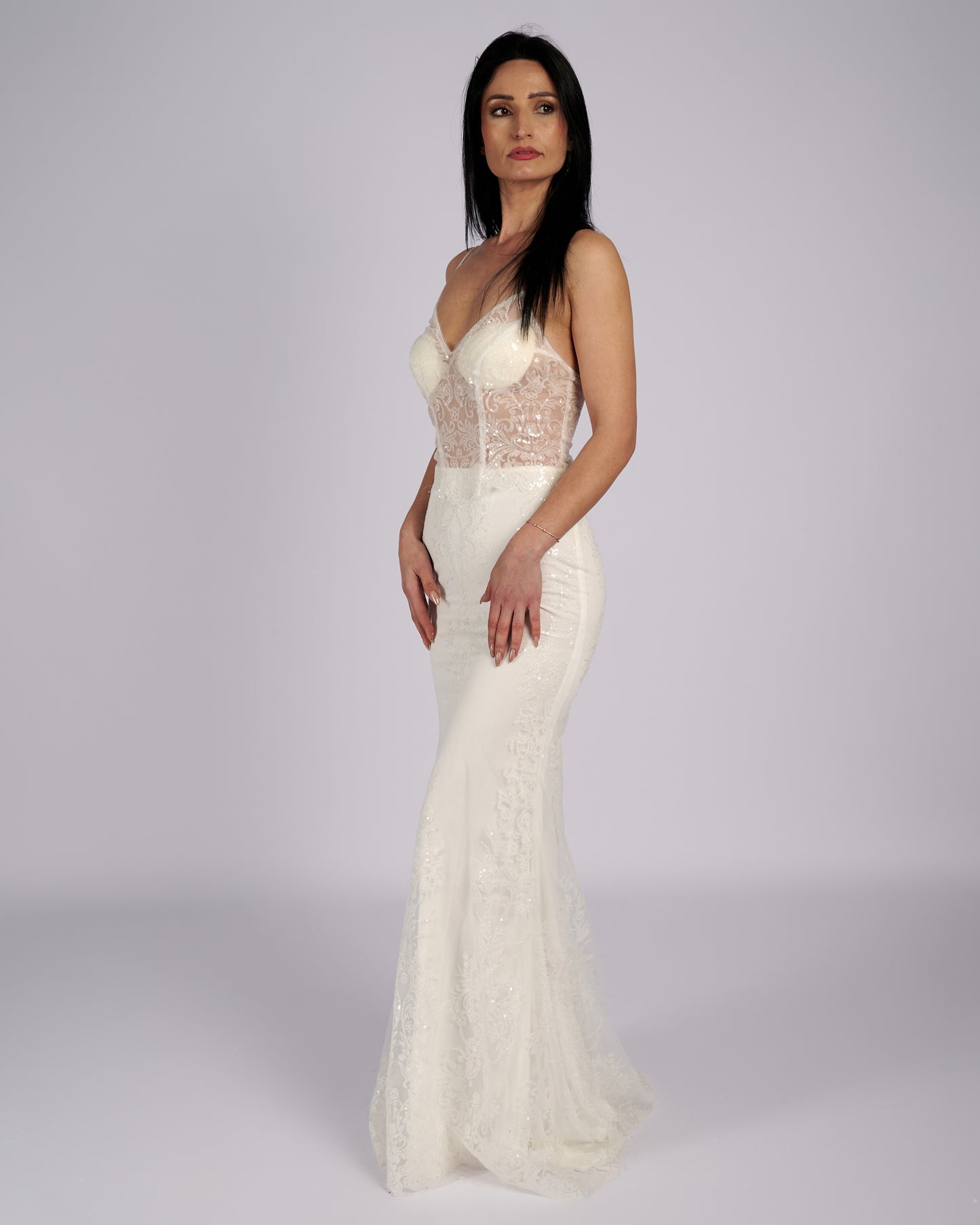 Chelsea Mermaid Spaghetti Straps Bridal Dress Chelsea Mermaid Spaghetti Straps Bridal Dresses-5