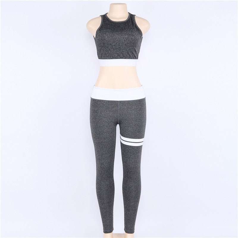 Sexy Backless Women Sportswear Female Yoga Sets Gym Wear Running Clothing-1