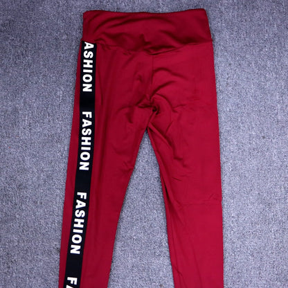 Women Fashion Letter Sport Leggings Bras Yoga Set Fitness Gym Wear-2