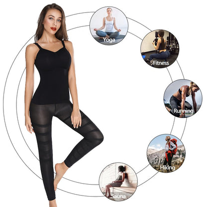 Women High Waist Leggings Tummy Control Shaper Tight Pants Shapewear Shaping Legins Workout Fitness Running Jeggings-1