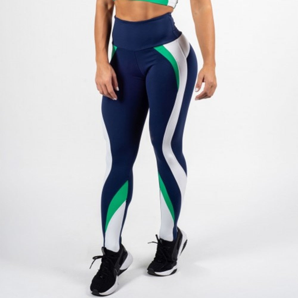 Fashion Sporting Breathable Fitness Leggings Women High Waist Sportswear Workout Legging Push Up Women Elastic Force Legging-4