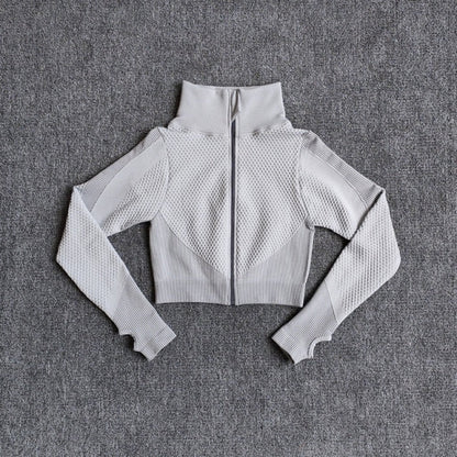 Yoga-Top Vital Seamless Yoga Shirt Women Fitness Zipper Long Sleeve Workout Tops Gym Clothes Sportswear Running T-Shirts-6