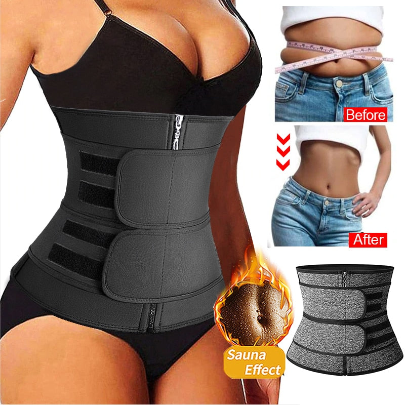 Women Waist Trainer Neoprene Body Shaper Belt Slimming Sheath Belly Reducing Shaper Tummy Sweat Shapewear Workout Shaper Corset-0