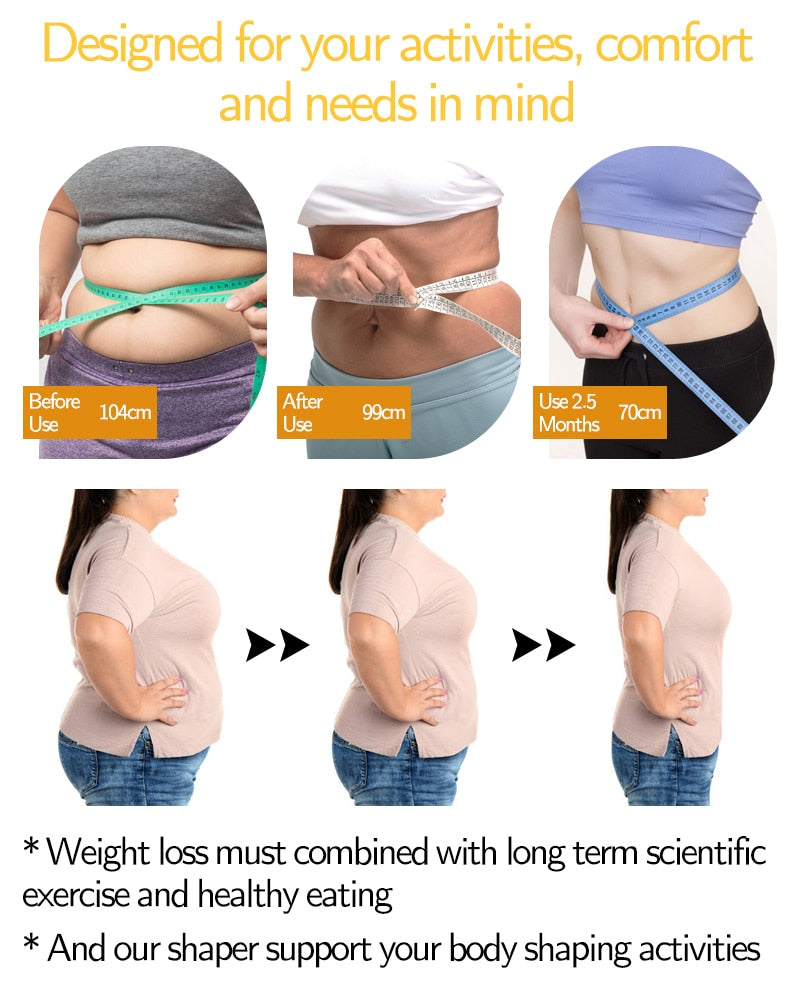 Women Waist Trainer Neoprene Body Shaper Belt Slimming Sheath Belly Reducing Shaper Tummy Sweat Shapewear Workout Shaper Corset-2