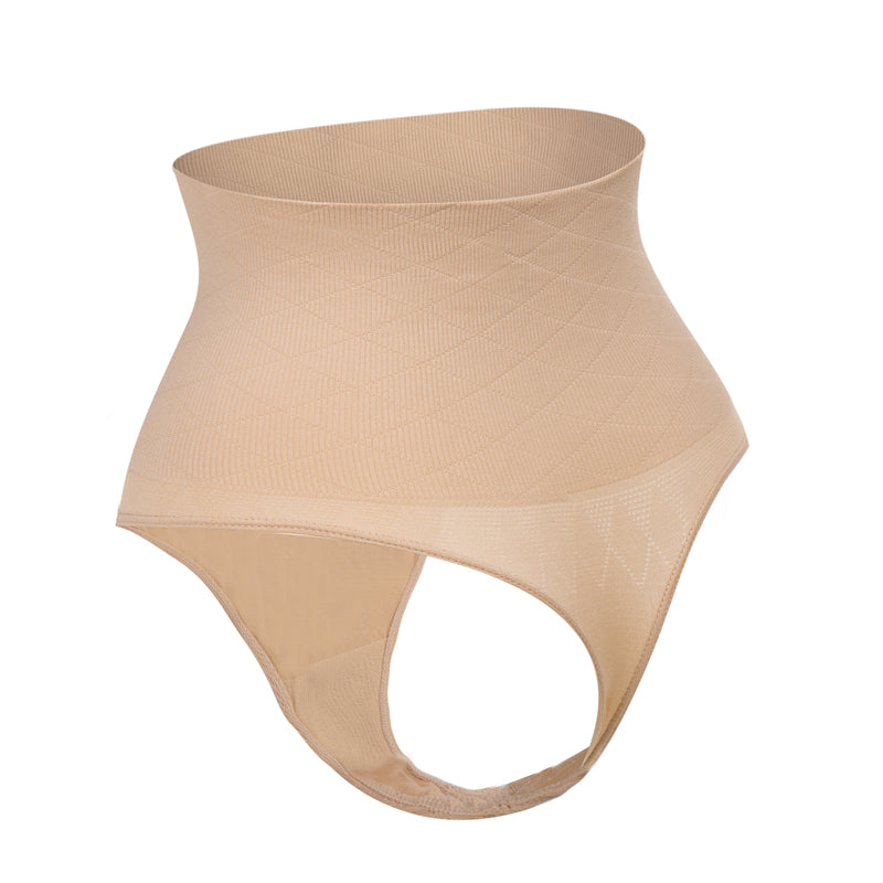High Waist Thong Shapewear Panties for Women Seamless Tummy Control Underwear Slimming Body Shaper-4