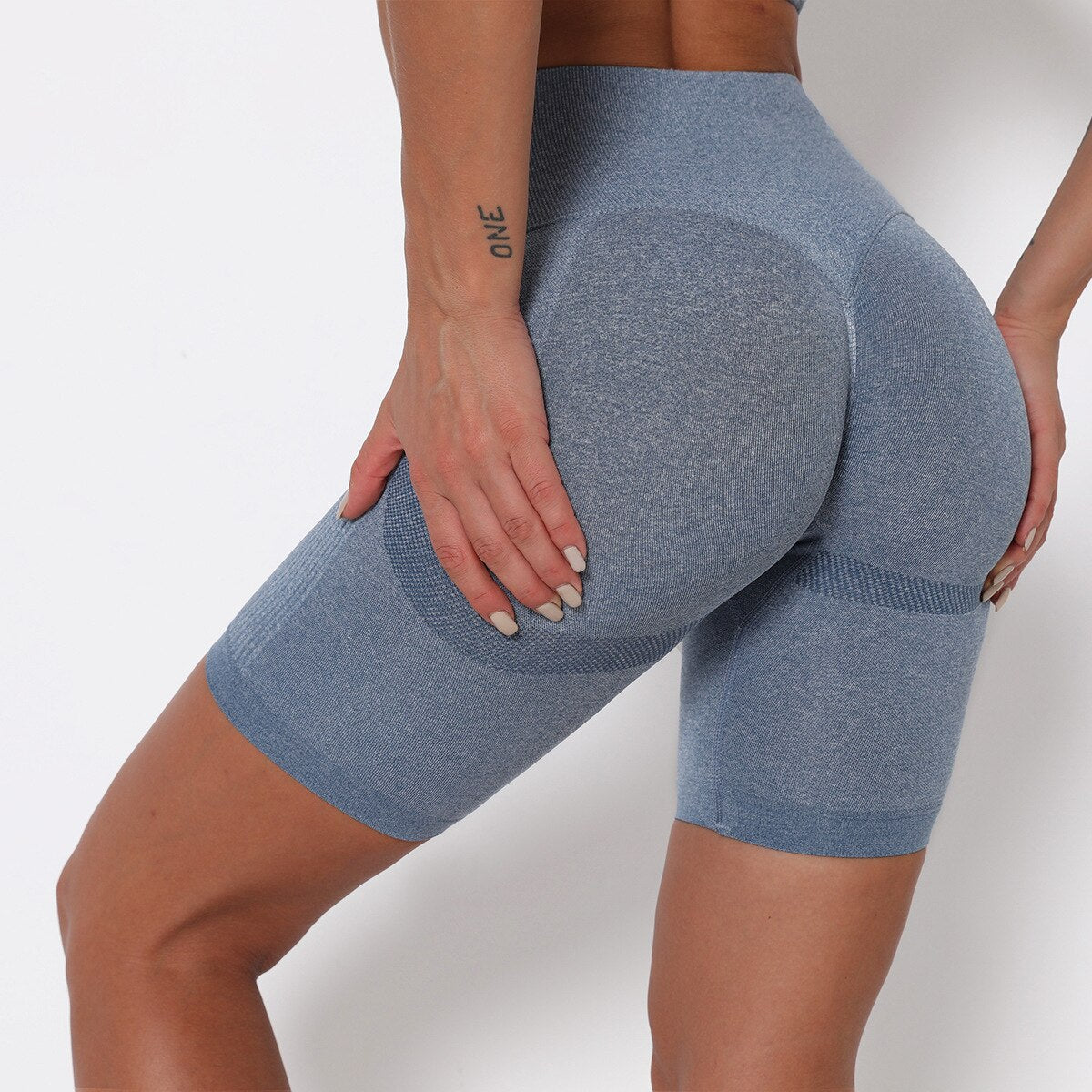Seamless Fitness Yoga Short Pants For Women Training Workout Sports Leggings Shorts Energy Sportswear Gym Clothing Hips Lifting-5