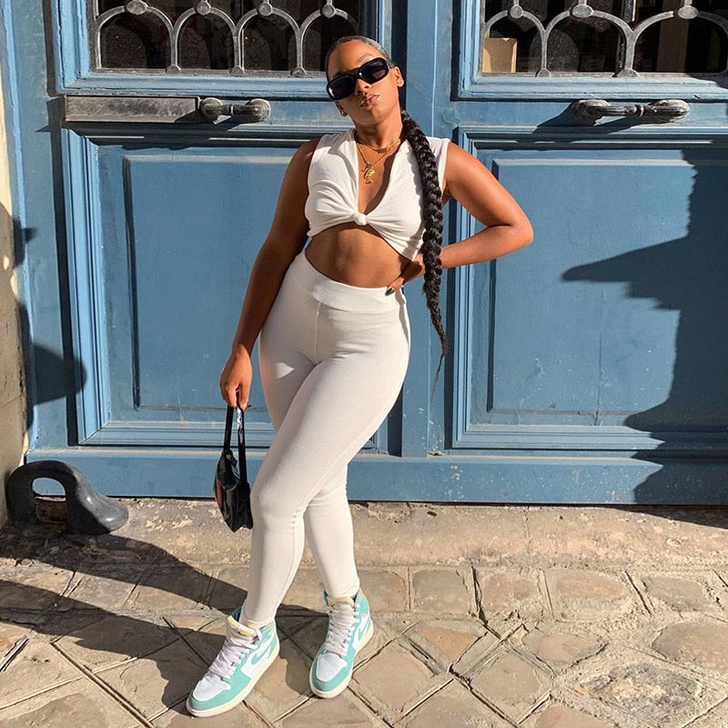 Seamless Solid Yoga Set Women Gym Clothes V Neck Bra Crop Top Legging Pants Sexy Fitness Sportswear Running Workout Tracksuit-3