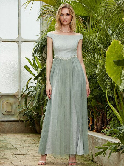 Elegant Prom Dresses Long Cap Sleeve Beading Illusion Dresses-2